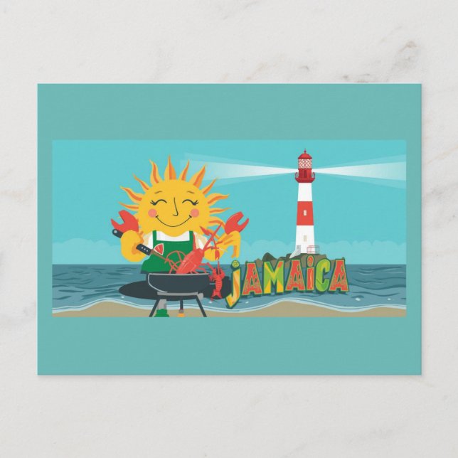 Jamaica ya mon  postcard (Front)