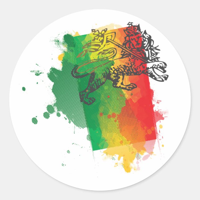 Jamaica Zion Lion Sticker (Front)