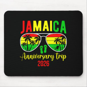 Jamaicaa Anniversary Trip 2026 Matching Couple Vac Mouse Pad