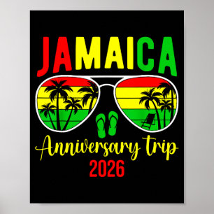 Jamaicaa Anniversary Trip 2026 Matching Couple Vac Poster