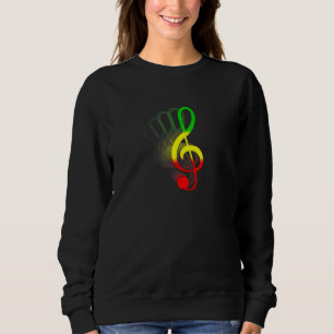 Jamaican African Music Reggae Rastafari Sweatshirt