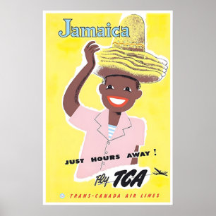 Jamaican Art Jamaica Travel Poster Trans Canada