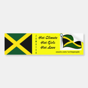 Jamaican  bumper stickers-hot girls sticker