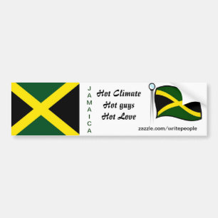 Jamaican bumper stickers-hot guys sticker