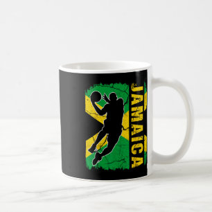 Jamaican Bysketbyll Player Jamaica Flag Bysketbyll Coffee Mug