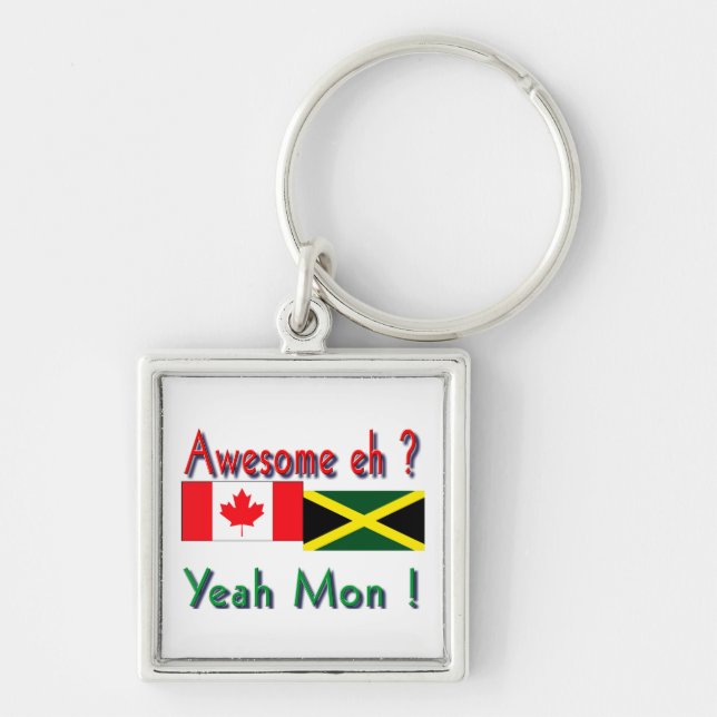 jamaican-canadian roots key ring (Front)