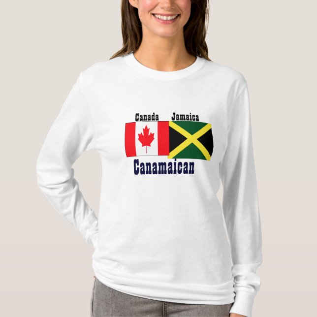 jamaican canadian t-shirts-power of two roots T-Shirt (Front)