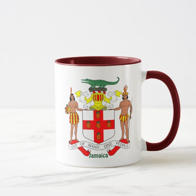 Jamaican Coat of Arms and Anthem Mug (Right)