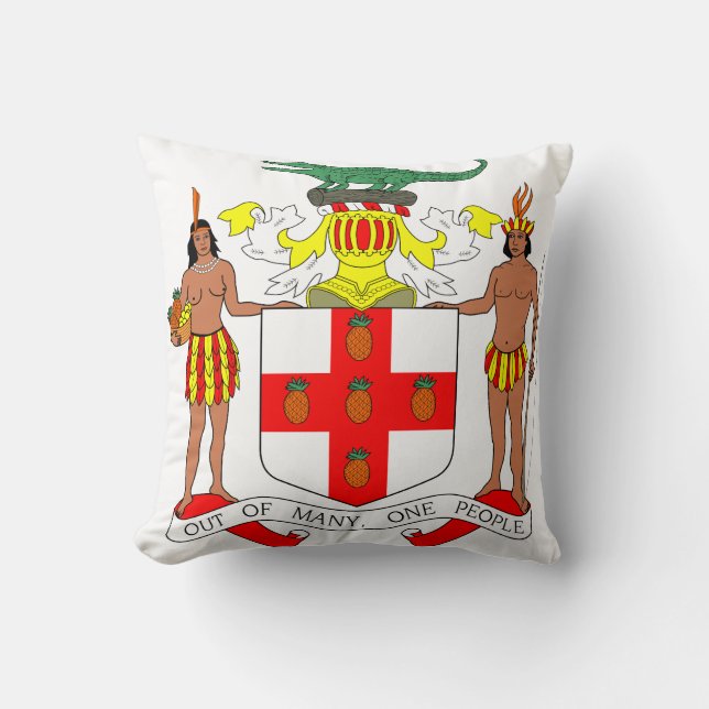 Jamaican Coat of arms Cushion (Front)