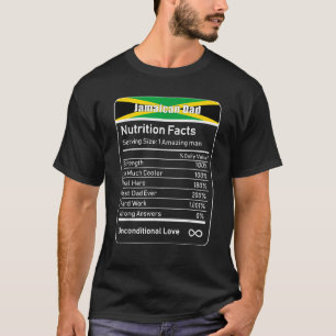 Jamaican Dad Nutrition Facts Father s Day T-Shirt