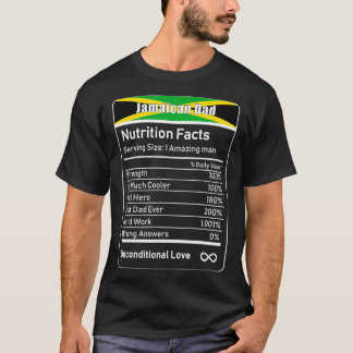 Jamaican Dad Nutrition Facts Fathers Day  T-Shirt