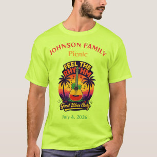 Jamaican family celebration matching tee shirts