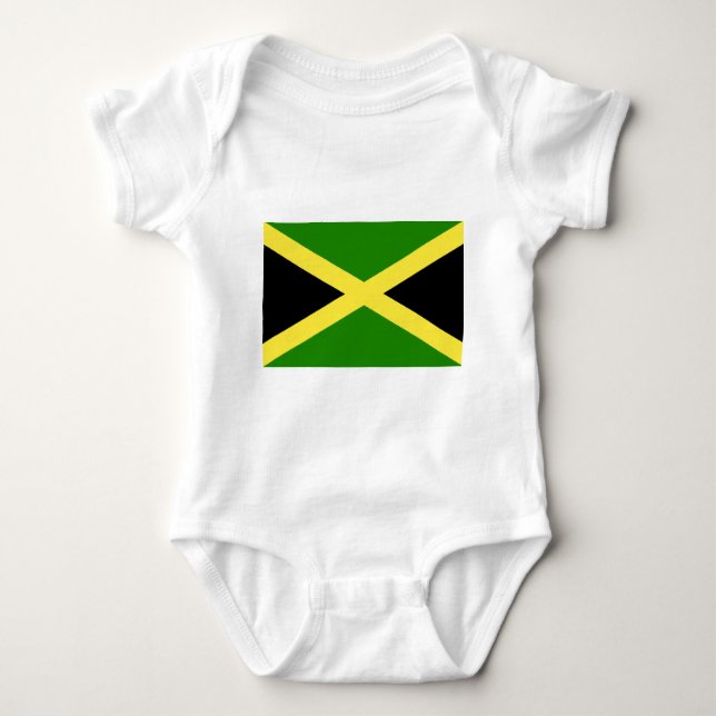 Jamaican Flag Baby Bodysuit (Front)