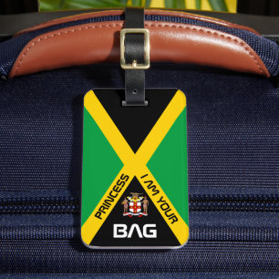 Jamaican Flag, bag tags, Jamaica / Personalised Luggage Tag