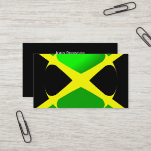 Jamaican Flag Business Card