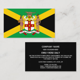 Jamaican Flag & Coat of Arms, Flag of Jamaica Business Card