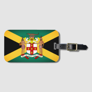 Jamaican Flag/ Coat of Arms Luggage Tag