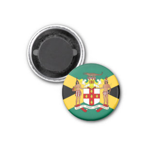 Jamaican Flag/ Coat of Arms Magnet