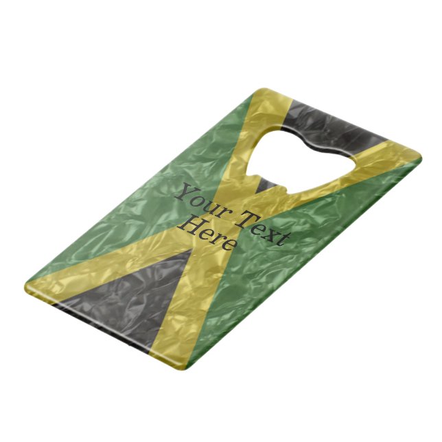 Jamaican Flag - Crinkled (Front Angled)