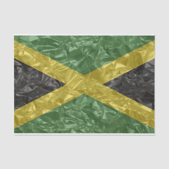 Jamaican Flag - Crinkled Tissue Paper (Front)