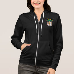 Jamaican Flag & Cultural Symbols Pride Hoodie