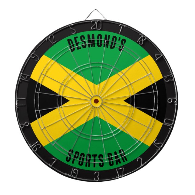 Jamaican Flag Dartboard (Front)