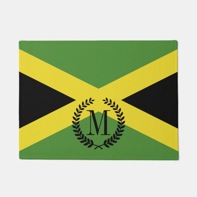 Jamaican Flag Doormat (Front)
