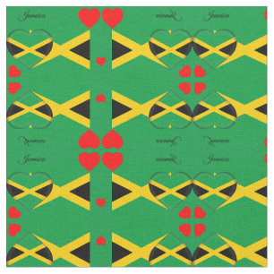 Jamaican Flag Fabric & Jamaica Heart fashion