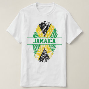 JAMAICAN FLAG FINGERPRINT T-Shirt