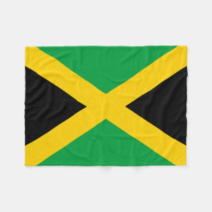 Jamaican Flag Fleece Blanket
