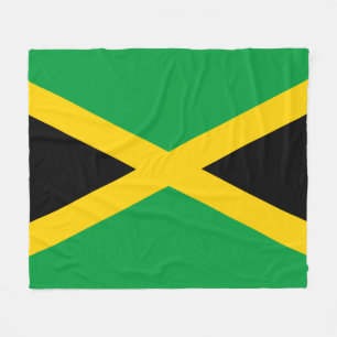 Jamaican Flag Fleece Blanket