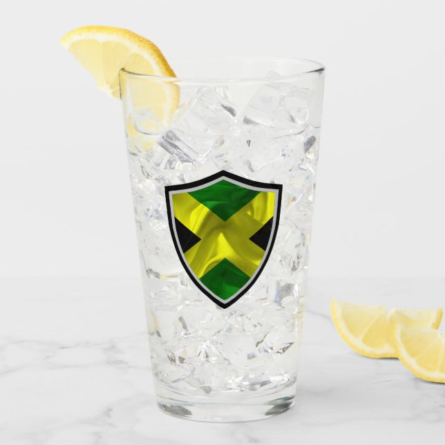 Jamaican flag glass (Front Ice)