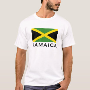 Jamaican Flag Green Yellow Black Jamaica Adults  T-Shirt