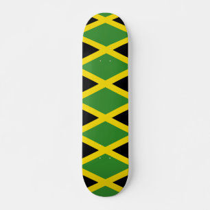Jamaican Flag Jamaica Colours Geometric Pattern Skateboard