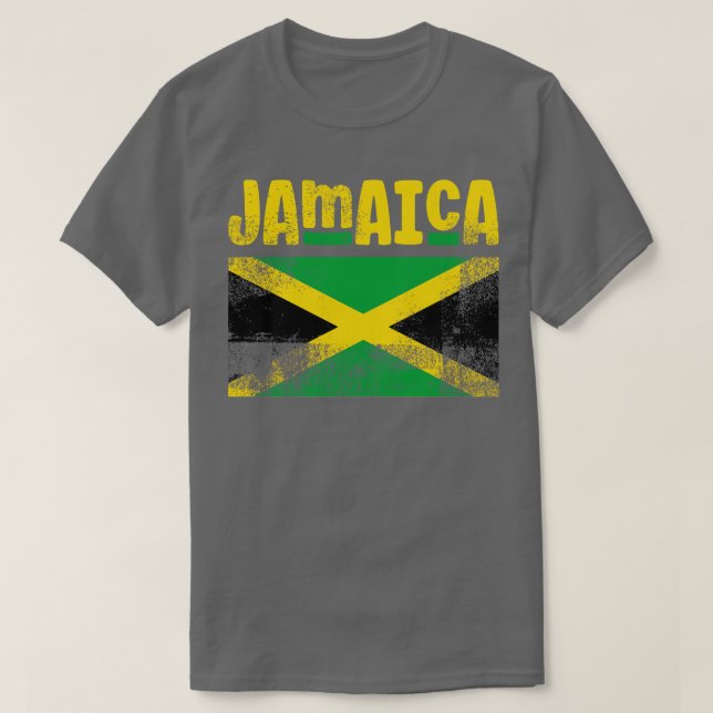 Jamaican Flag Jamaica T-Shirt (Design Front)