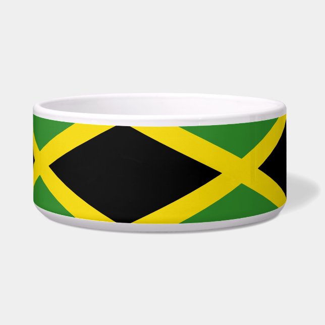 Jamaican Flag Pet Bowl (Left)