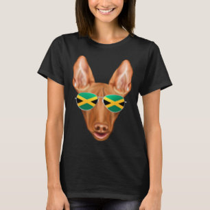 Jamaican Flag Pharaoh Hound Dog Jamaica Pocket T-Shirt