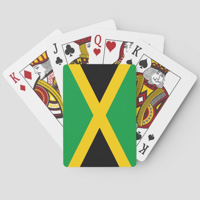 Jamaican Flag Playing Cards (Back)