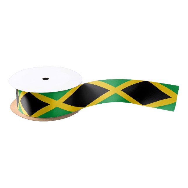 Jamaican Flag Satin Ribbon (Spool)