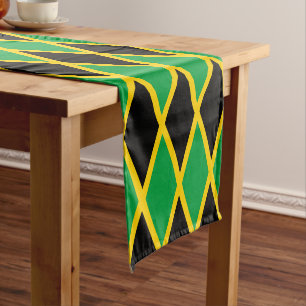 Jamaican flag & Sports house decor table /Jamaica Short Table Runner