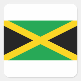 Jamaican Flag Square Sticker