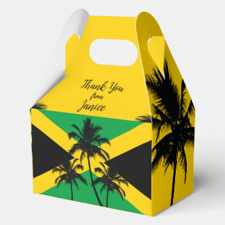 Jamaican Flag Tropical Thank You Favour Box