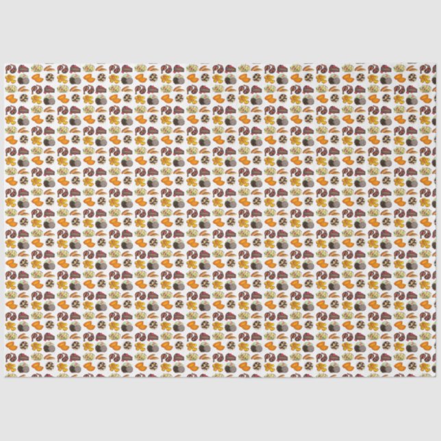 Jamaican Foods Caribbean Island Cuisine Print Tissue Paper (Front)