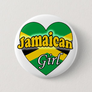 Jamaican Girl 6 Cm Round Badge