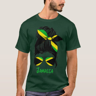 Jamaican Girl Jamaica girl Jamaica woman flag  T-Shirt