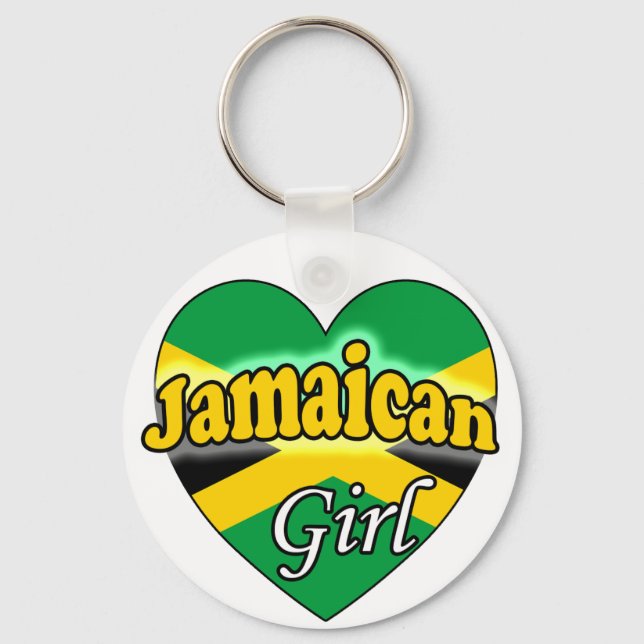 Jamaican Girl Key Ring (Front)