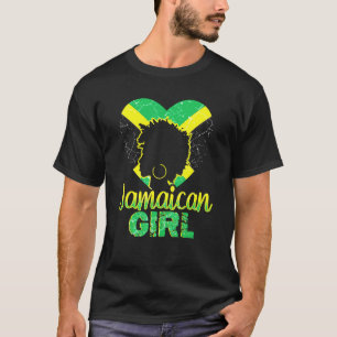 Jamaican Girl Proud Jamaica Women Vintage Jamaica T-Shirt