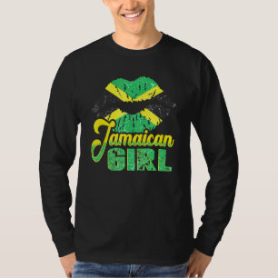 Jamaican Girl Proud Jamaica Women Vintage Jamaica  T-Shirt