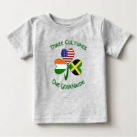 Jamaican Irish American Flags Shamrock Your Name