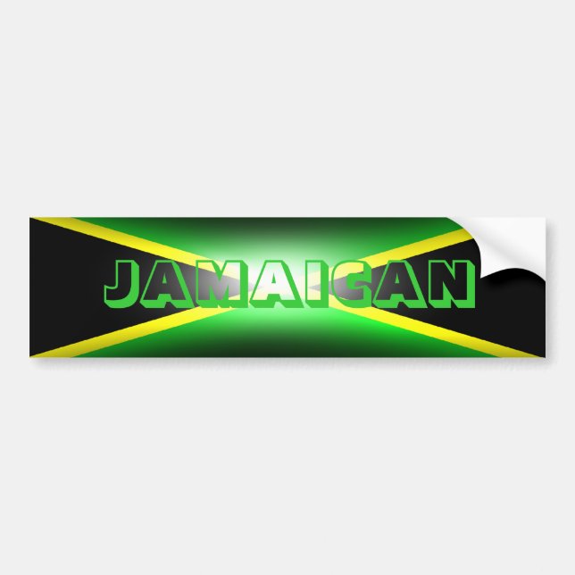 Jamaican Jamaica Bumper Sticker (Front)